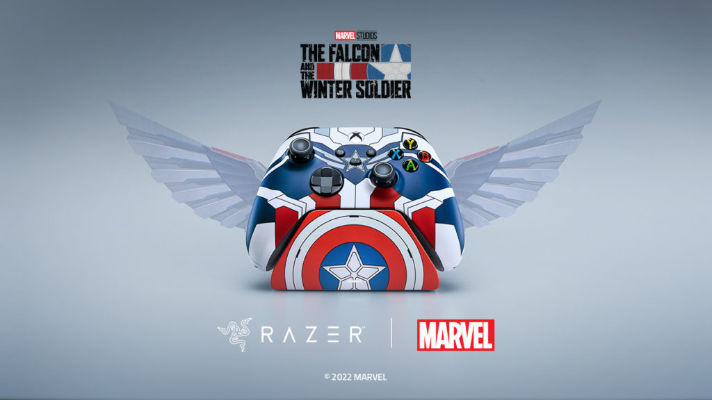 Marvel themed razer charging station and PS5 collaboration